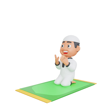 3D Character Design of a Muslim Man png
