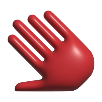 3d icon of hand png