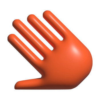 3d icon of hand png