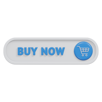 buy now button 3d render, transparent background, click button png