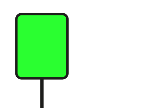 Green sign, advertising sign, copy space, transparent background. png