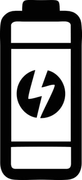 Battery energy icon symbol vector image. Illustration of the batteries charge electric icon design image. EPS 10