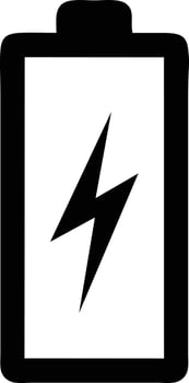 Battery energy icon symbol vector image. Illustration of the batteries charge electric icon design image. EPS 10