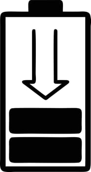 Battery energy icon symbol vector image. Illustration of the batteries charge electric icon design image. EPS 10