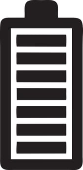 Battery energy icon symbol vector image. Illustration of the batteries charge electric icon design image. EPS 10