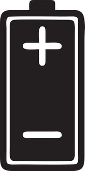 Battery energy icon symbol vector image. Illustration of the batteries charge electric icon design image. EPS 10