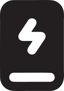 Battery energy icon symbol vector image. Illustration of the batteries charge electric icon design image. EPS 10