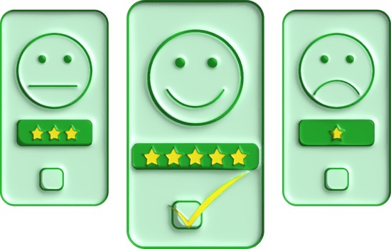 review 3d rating stars for best excellent services rating for satisfaction. Review for quality customer rating feedback. png