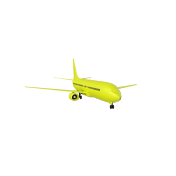 Plane isolated on transparent png