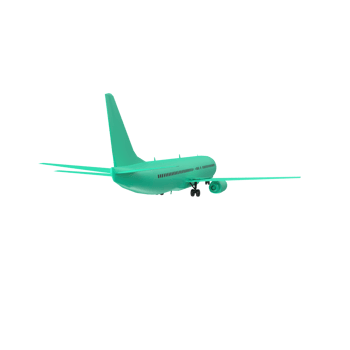 Plane isolated on transparent png
