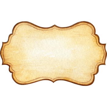 watercolor vintage old label png