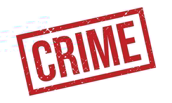Crime Rubber Grunge Stamp Seal Vector Illustration