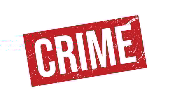 Crime Rubber Grunge Stamp Seal Vector Illustration