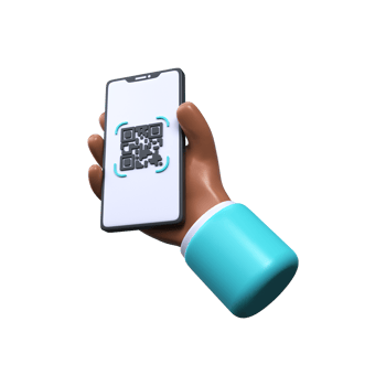 Qr code for payment. QR code scan to smartphone. png