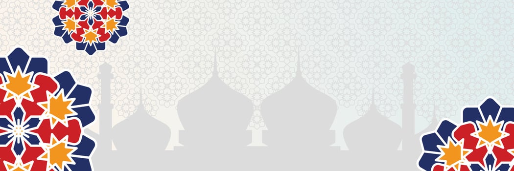 Islamic background, with beautiful mandala ornament. vector template for banners, greeting cards for Islamic holidays, eid al fitr, ramadhan, eid al adha