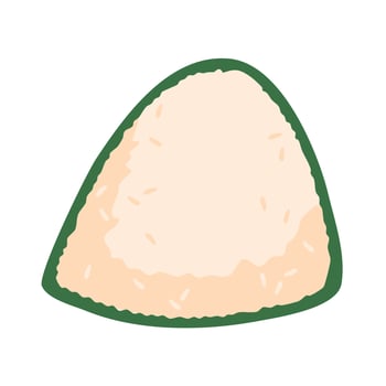 illustration japanese onigiri rice vector