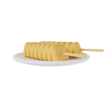 Udon fish icon 3d rendering illustration png