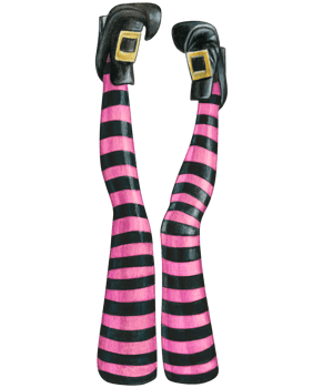 watercolor hand drawn halloween witch legs png