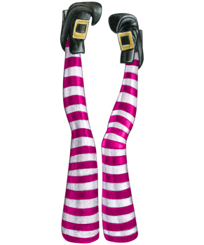 watercolor hand drawn halloween witch legs png