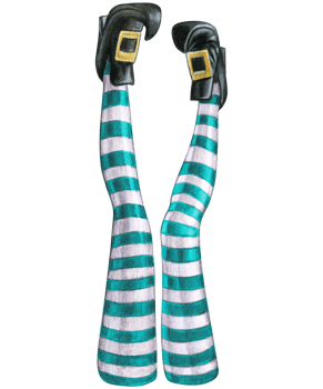watercolor hand drawn halloween witch legs png