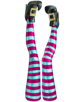 watercolor hand drawn halloween witch legs png