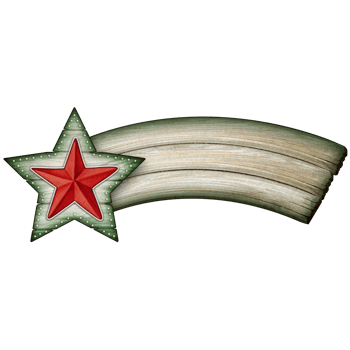 watercolor wooden comet star png