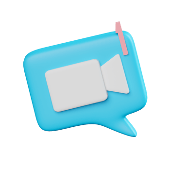 3d Video Call Notification Logo png