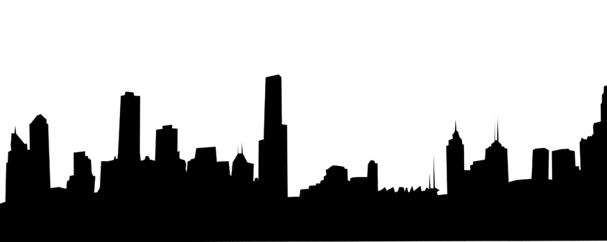 City, background illustration. Black png