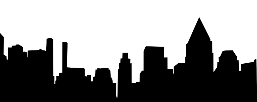 City, background illustration. Black png