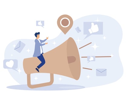 Online digital campaign concept,  Advertising, cost per acquisition, multi device targeting, target audience, media planning, PPC strategy, flat vector modern illustration