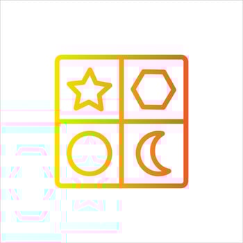 shape icon with isolated vektor and transparent background vector