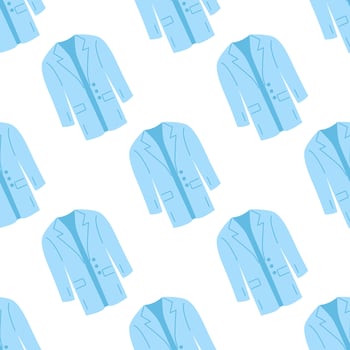 Color seamless pattern with spring fashion clothe. vector
