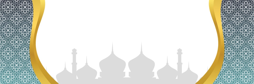 Islamic background, with mandala ornament and mosque silhouette. vector template for banners, greeting cards for Islamic holidays, eid al fitr, ramadhan, eid al adha