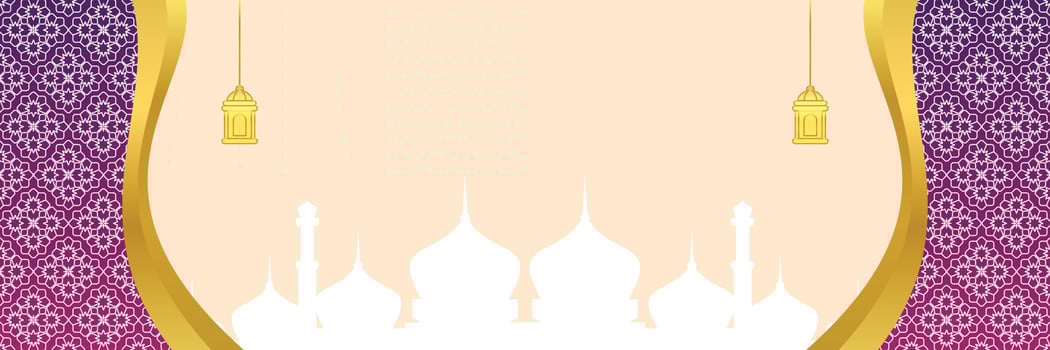 Islamic background, with mandala ornament, lantern and mosque silhouette. vector template for banners, greeting cards for Islamic holidays, eid al fitr, ramadhan, eid al adha