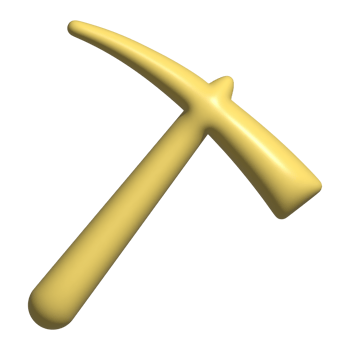3d icon of hoe mining png