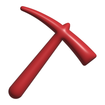 3d icon of hoe mining png