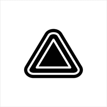 hazard in flat design style vector