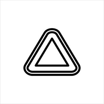 hazard in flat design style vector