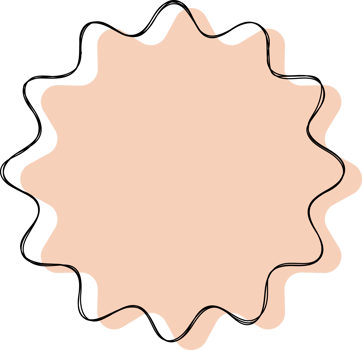 Hand drawn colored star banner png