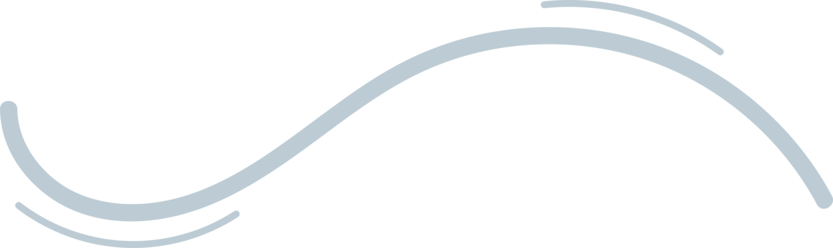 Hand drawn doodle curved line clip art png