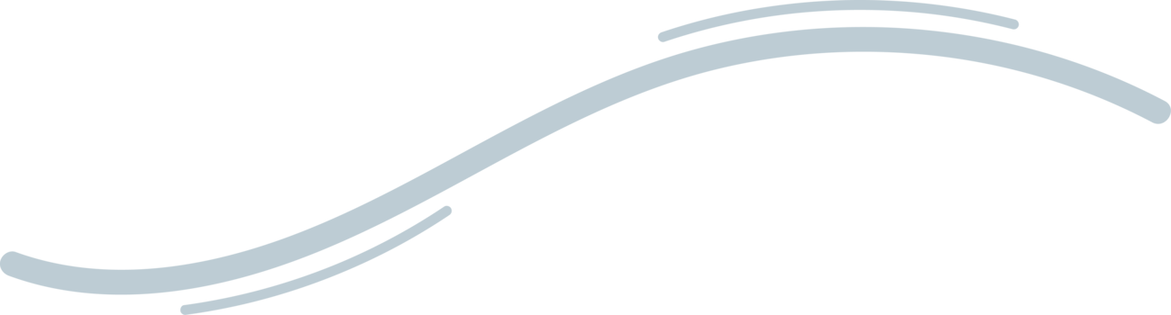 Hand drawn doodle curved line clip art png