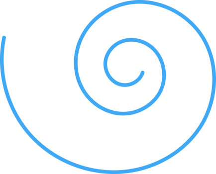 Hand drawn doodle spiral png