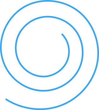 Hand drawn doodle spiral png