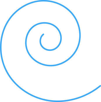 Hand drawn doodle spiral png