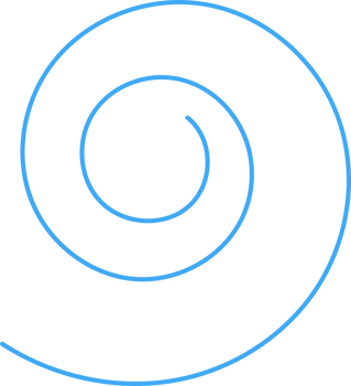 Hand drawn doodle spiral png