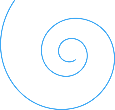Hand drawn doodle spiral png