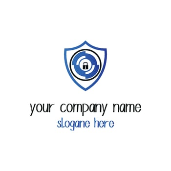 Security logo design. vector