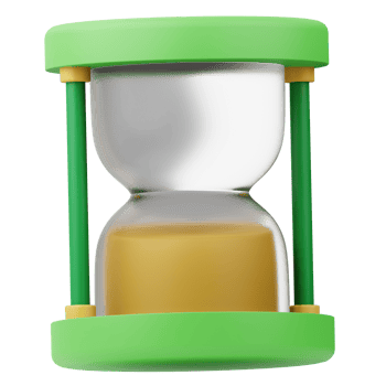 Icon Hourglass 3D Illustration png