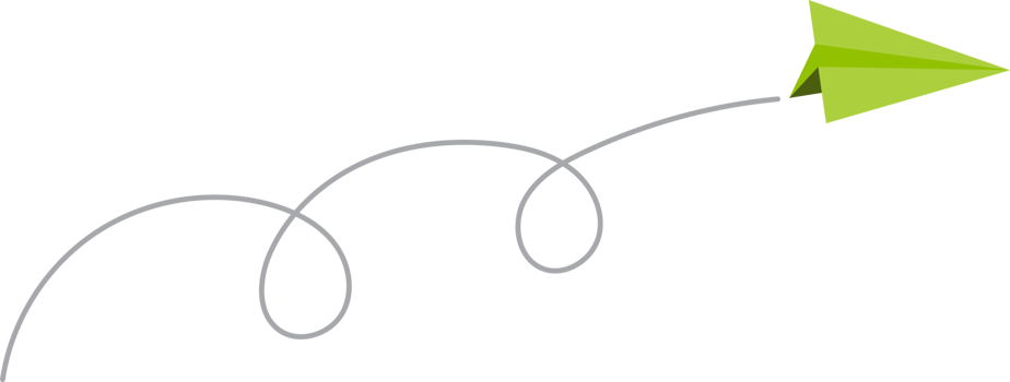 Paper plane with line trace png