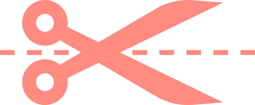 Scissors icon in flat style png